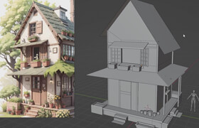 Udemy - Charming Cottage in Blender Substance Painter & UE 5.3?
