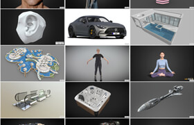 Sketchfab 網站的216個游戲級別的模型合集