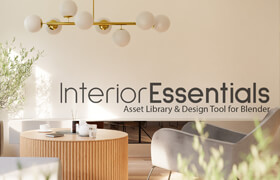 Interior Essentials - Design Tool & Asset Library - Blender 室內設計模型庫