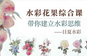 【正版】水彩花果綜合課