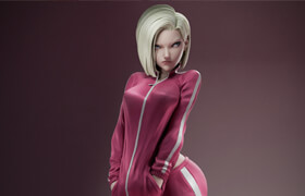 Artstation - Android 18 - 模型