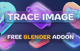 Trace Generator - Convert Image To 3D Shapes - blender