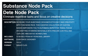 Artstation - Substance Node Pack - Dete Node Pack - 材質
