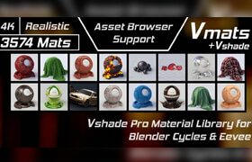 Vmats - 逼真且高質(zhì)量的 Blender 材質(zhì)庫