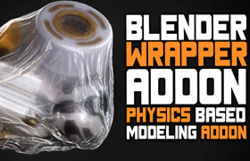 wrapper addon - Blender 創(chuàng)建物體包裹模型的插件