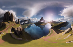 Artstation - HDRI Breathtaking Digital Landscapes - 材質貼圖