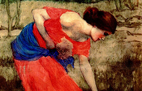 Oil Painting Instruction Narcissus after J.W. Waterhouse by Johnnie Liliedahl