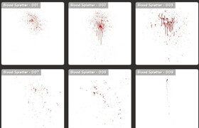 FX Elements - Blood Splatter - Pack 1 - 視頻素材