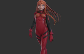 Gumroad - Asuka - Character Creation In Blender by YanSculpts