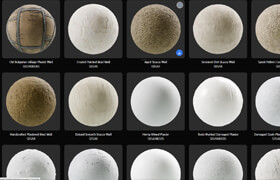 Substance Materials - Plaster category (100+ materials)