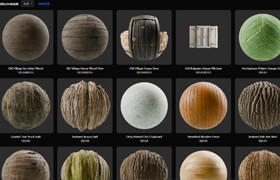 Substance Materials - Wood category (1,600+ materials)