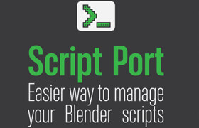 Script Port - 在 Blender 中管理 Python 腳本