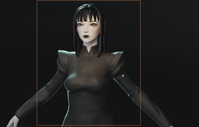 Udemy - 3D Blender Full character sculpting, cute female  woman