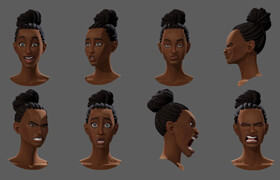 Modjadji - character rig for maya - 模型