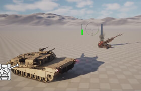 Skillshare - Unreal engine 5 blueprint Create Tank and artilleries Course