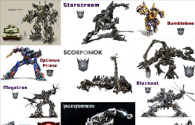 Super Pack - TRANSFORMERS 2D-3D - 模型