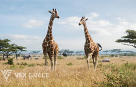 VfX Grace - Giraffe Animated - 模型