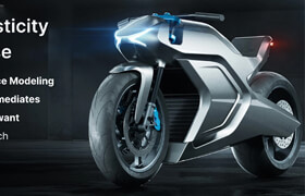 Gumroad - Plasticity - All-In-One  Plasticity 3D Modeling Course - Motorcycle by Nikita Kapustin