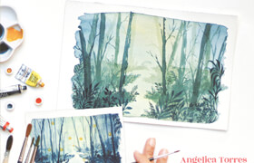 Watercolor for Relaxation - 25 Meditative Projects to Help You Unwind (True EPUB) - book