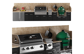 TREX outdoor kitchen