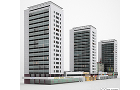 The building of Moscow Street Sadovaya-Triumfalnaya 14-22