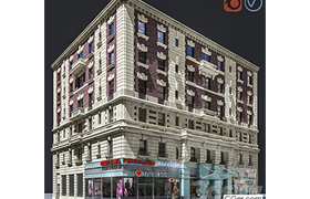 New York old building facade