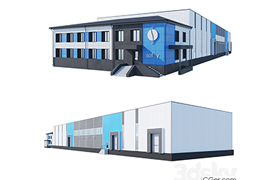 Warehouse with attached office