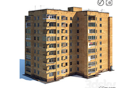 Soviet nine-story house