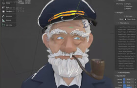 Sketching in Blender with Azusa Tojo [ENG - CHN]