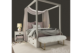 BED Restoration Hardware AVALON