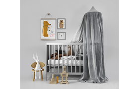 Cot with canopy