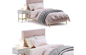 RH Pfeiffer velvet bed