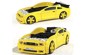 Childrens bed - car